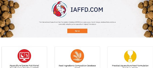International Aquaculture Feed Formulation Database (IAFFD)